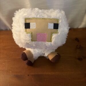 MINECRAFT Overworld 6" Baby Sheep‎ Stuffed Animal Plush Mojang 2014